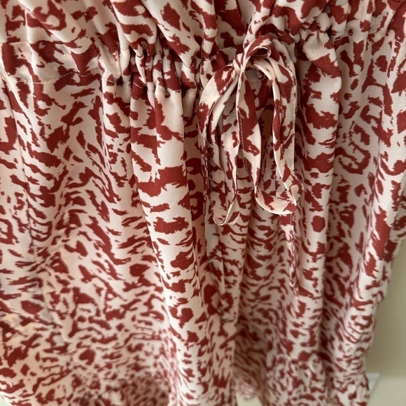 Women's Cabi Small Animal Print Button Up V Neck Mini Sienna Shirt Dress #5406 - Picture 6 of 7